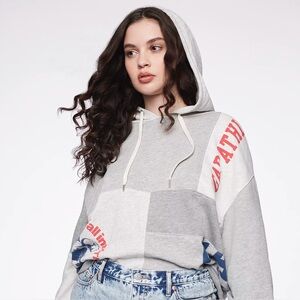 Gap 90s Remix Patchwork vintage style Hoodie reissue
